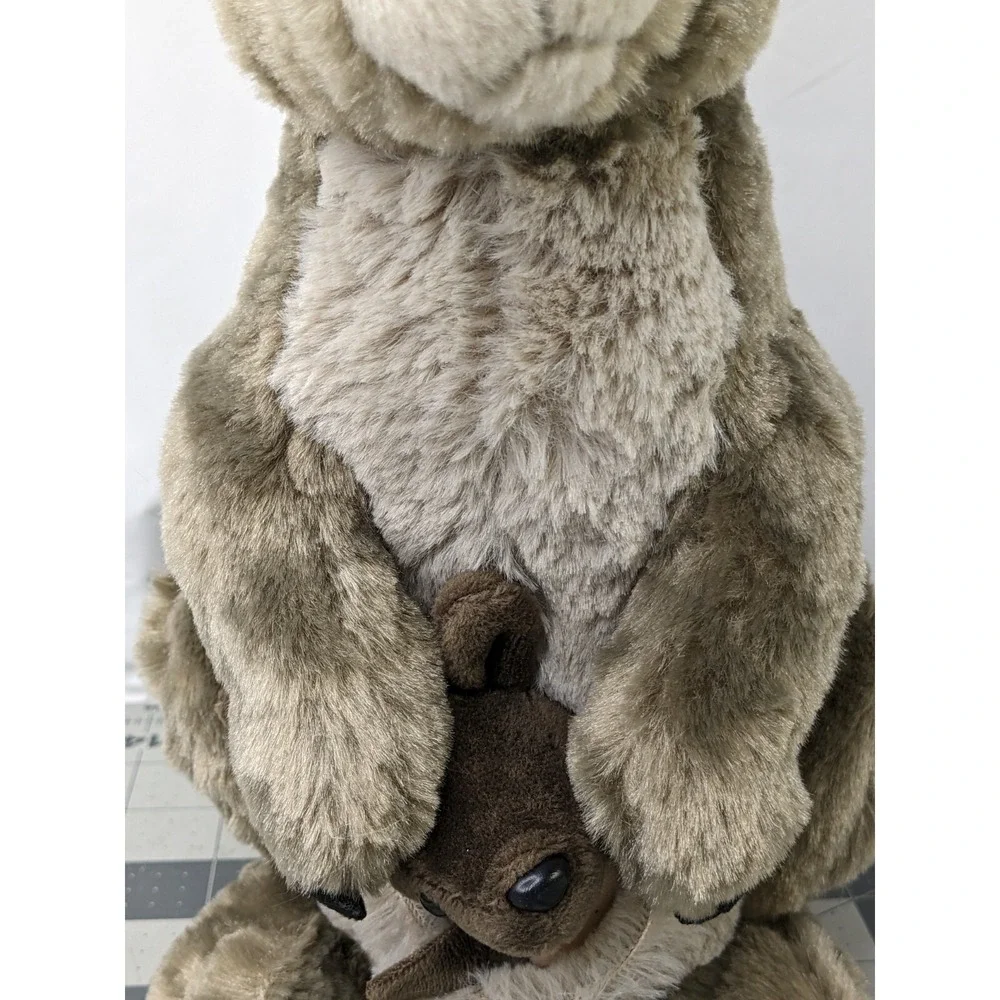 Wild Republic Kangaroo Mom Joey Baby Plush 12 Inch Stuffed Animal Toy